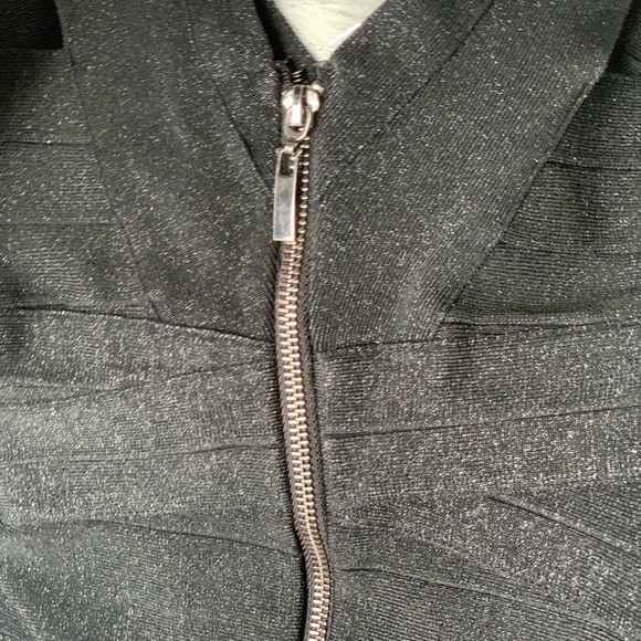 Bebe Double V Mini Bandage Dress - Picture 5 of 5